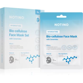 Notino Hydrating Bio-Cellulose Face Mask with Ceramides set de măști textile cu efect de hidratare - imagine 2